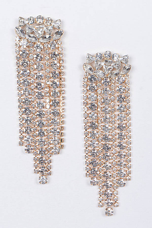 Rhinestone Drop Lovely Earrings