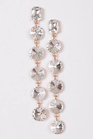 Linked Crystal  Earrings.