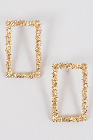 Glitter Rectangle M Earrings