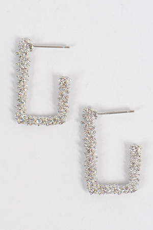 Glitter Hoop Earrings