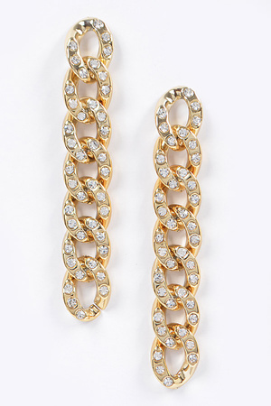 Stone Chain Earring
