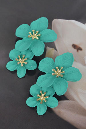 Colorful Flower Dangling Earring