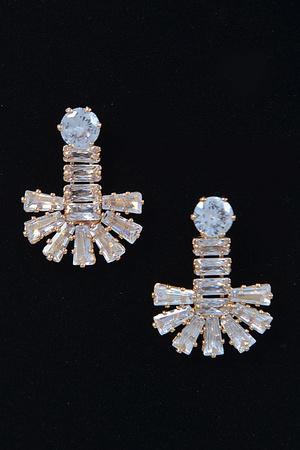 Rhinestone Drop Earring