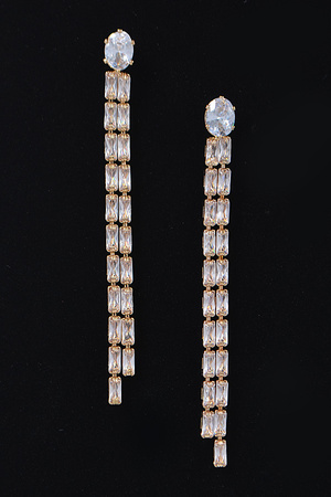 Rhinestone Drop Earring