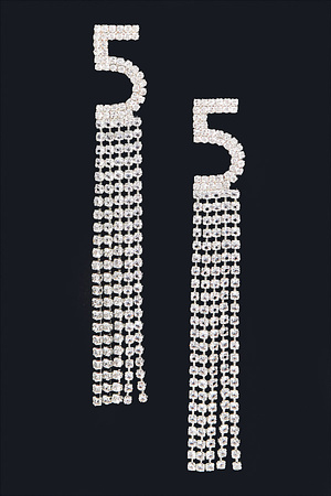 Rhinestone Tassel Earring