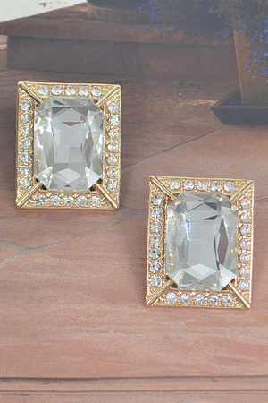 Rhinestone Stud Earring