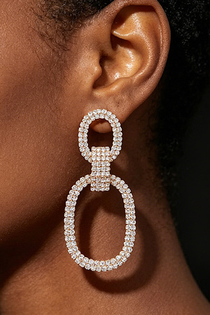 Rhinestone Dangle Earring