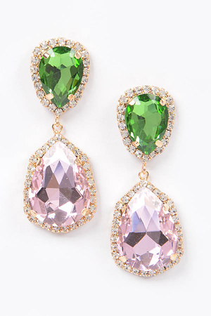 Multi Color Stone Earring