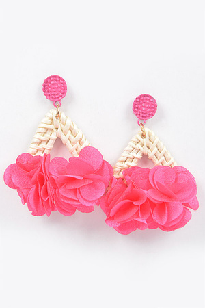 Flower Bamboo Earring