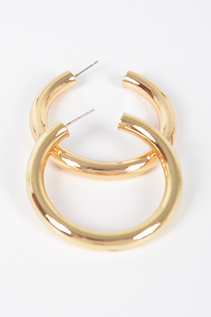 5CM Metal Pipe Earring