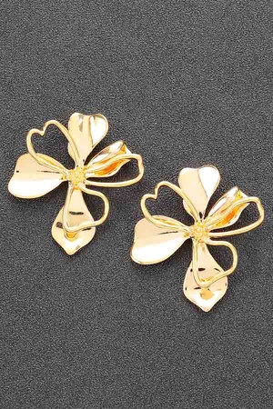 Metal Flower Earring