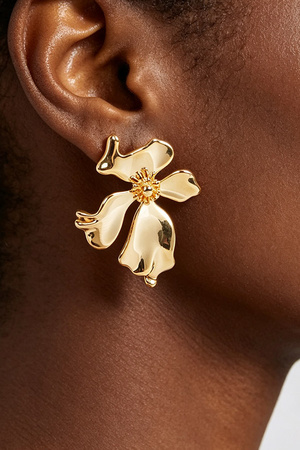 Metal Flower Earring