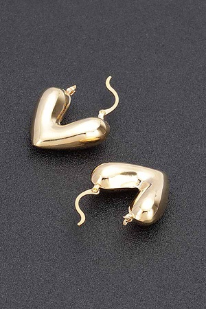 Metal Heart Earrings