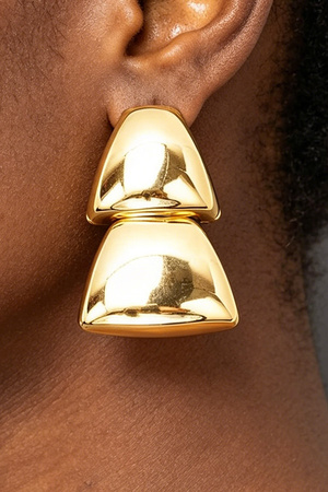 Gold Plated Metal Earring