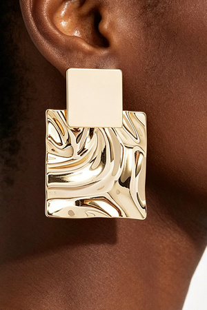 Gold Plated Metal Earring