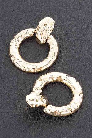 Hammered Metal Earring