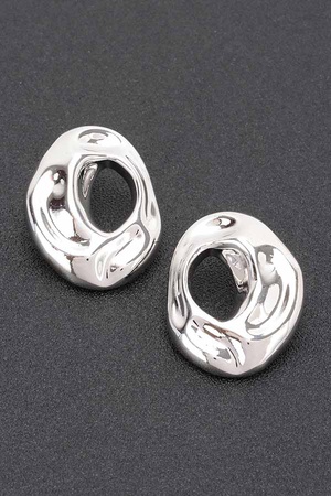 Metal Gold Dip Earring