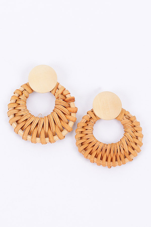 Bamboo Wood Earring