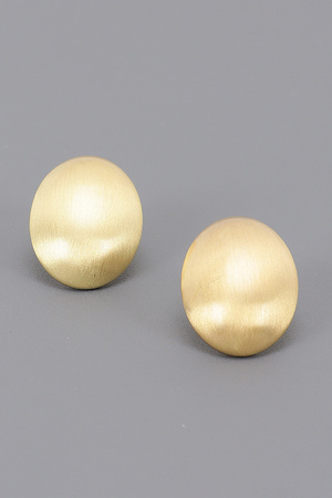 Brushed Metal Stud Earring