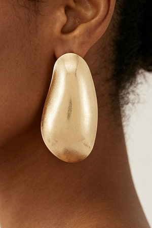 Irregular Oval Statement Earrings