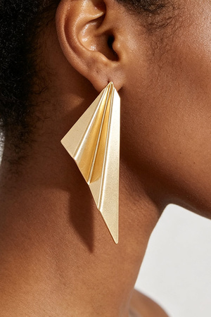 Origami Fold Statement Earrings