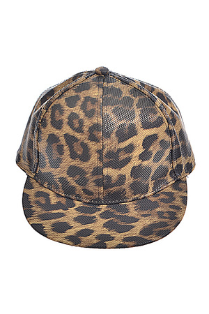 * Shiny Leopard Printed Cap