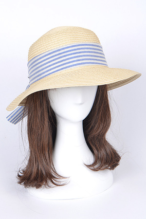 Summer Hat With Lovely Ribbon