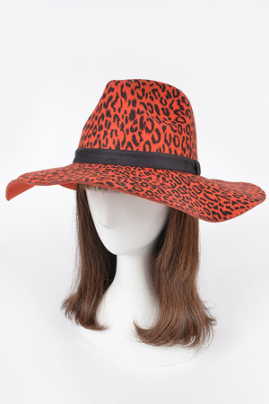 Leopard Print Fedora.