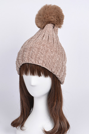 Pom Pom Knitted Hat