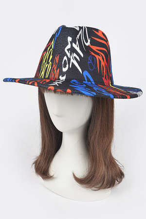 Graffiti Fedora Hat