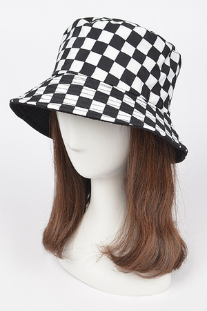 Checker Bucket Hat