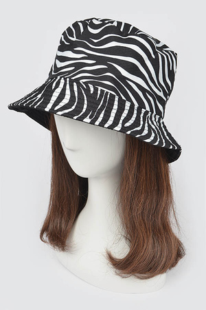 Zebra Print Bucket Hat