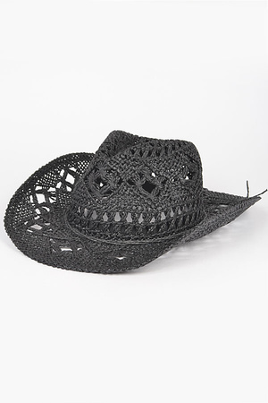 Faux Straw Cowboy Hat