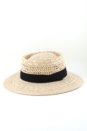 Faux Straw Hat