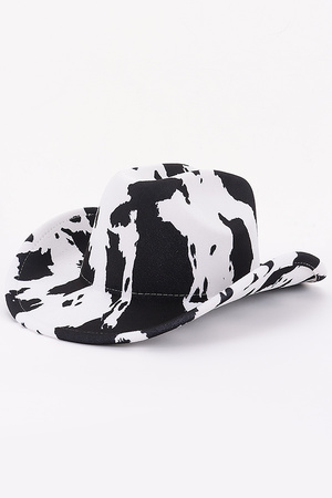 Cow Print Cowboy Hat