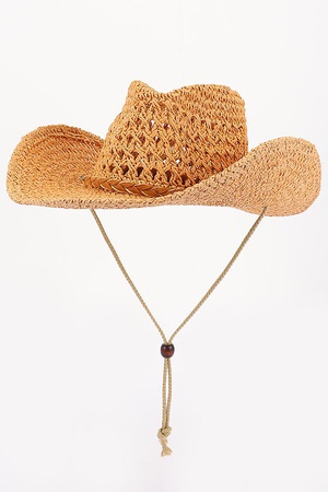 Faux Straw Cowboy Hat