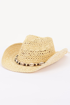 Faux Straw Cowboy Hat