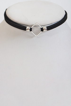 Simple Thin Diamond Inspired Choker Necklace
