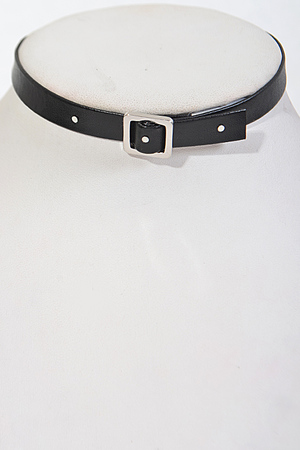 Buckle Belt Inspired Choker Necklace