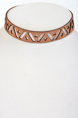 Intricate Patterned Choker Necklace