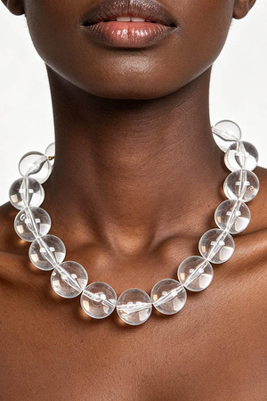 Oversize Round Circle Necklace