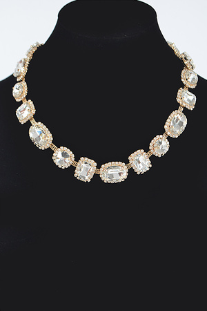 Multi Shape Stone Necklace