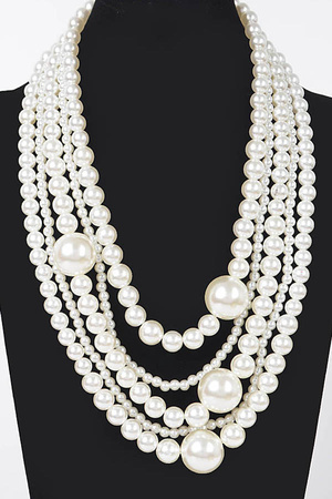 Multi Pearl Layered Necklace