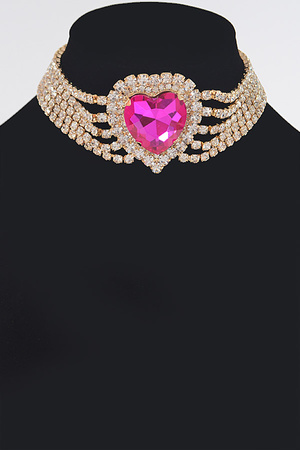 Rhinestone Choker Necklace