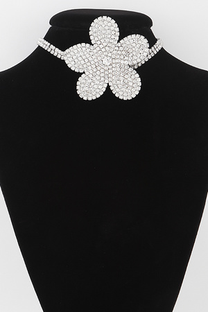 Flower Pearl Triple Wrap Necklace
