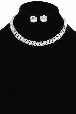 Rhinestone Necklace set