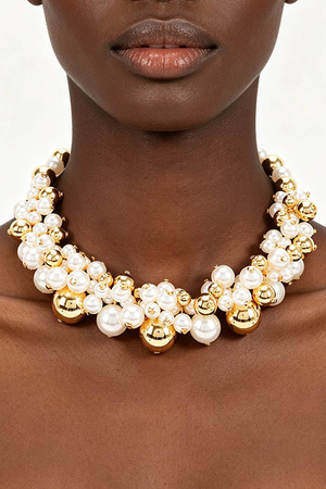 Multi CCB and Pearl Necklace