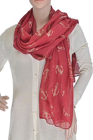 Anchor Detailed Scarf
