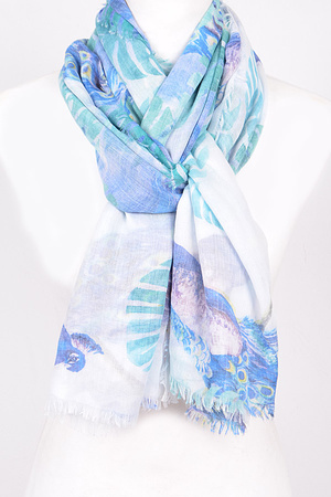 Nature Inspired Thin Scarf