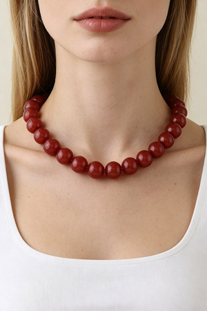 Multi Crystal Beaded Necklace